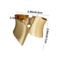 thumbnail image 4 of Attaches de Rideaux en Alliage Métallique à Ressort / Finition Brossée Dorée Luxueuse / Design Auto-Fermant / Boucles de Rideaux Décoratives / Durable Résistant à l'Usure / Lot de 2 / 6.7x6.5cm, 4 of 9