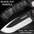 thumbnail image 6 of OERLA DE-0014 Fixed Blade Knife Full Tang Outdoor Camping Hunting Survival Knife, 6 of 7