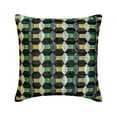 thumbnail image 3 of Green Decorative Throw Pillow Covers 16"x16" | Modern Velvet Cushion Cover Geometric | Cut Velvet Couch Pillows Pillowcases for Couch / Sofa & Bed, Modern Home Décor - Green Shapes, 3 of 9