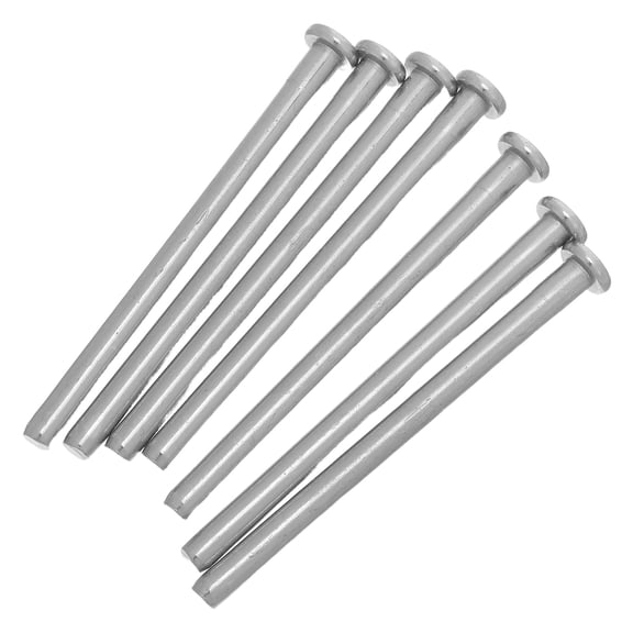 ETEREAUTY 8Pcs Door Hinge Pins Plated Silver Metal Removable for Interior Wood Doors Kitchen Garage Bath