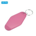 thumbnail image 3 of Vintage Motel Keychain Blank Hotel Keychains Key Tag, Hot Pink 24 Pack, 3 of 6