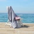 thumbnail image 2 of Linum Home Textiles 2 Piece Turkish Cotton Personalized Alara Pestemal Beach/Hand Towels, 70" x 38", Gray, 2 of 3