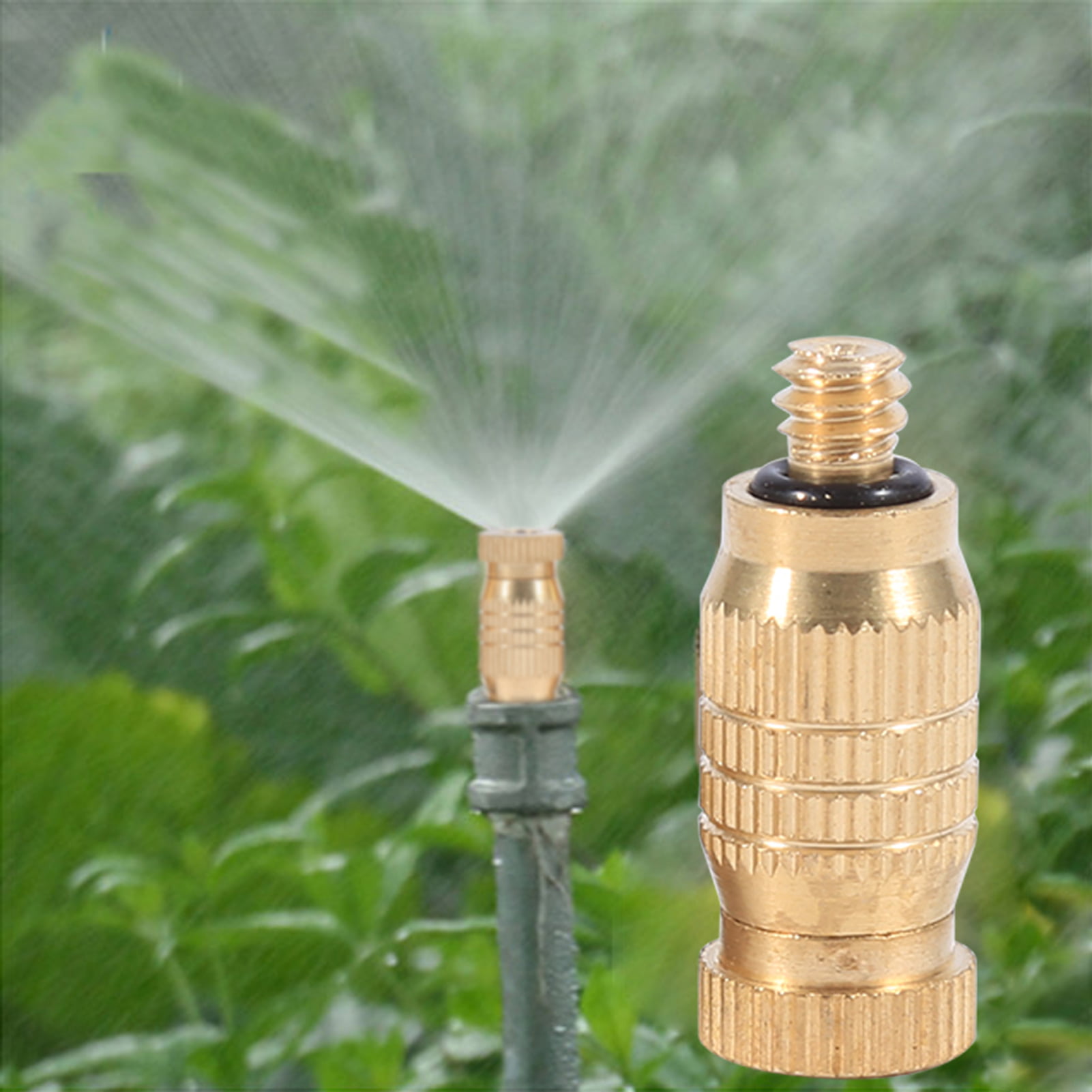 10pcs Brass Misting Nozzle Sprayer Garden Sprinklers Water Cooling Irrigation 