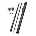 thumbnail image 1 of S SERENABLE Pool Cue Two Section Billiard Pool Cue Stick for Office Competition Training black, 1 of 9