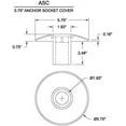 thumbnail image 2 of Saftron ASC-B Anchor Socket Cover Beige, 2 of 3