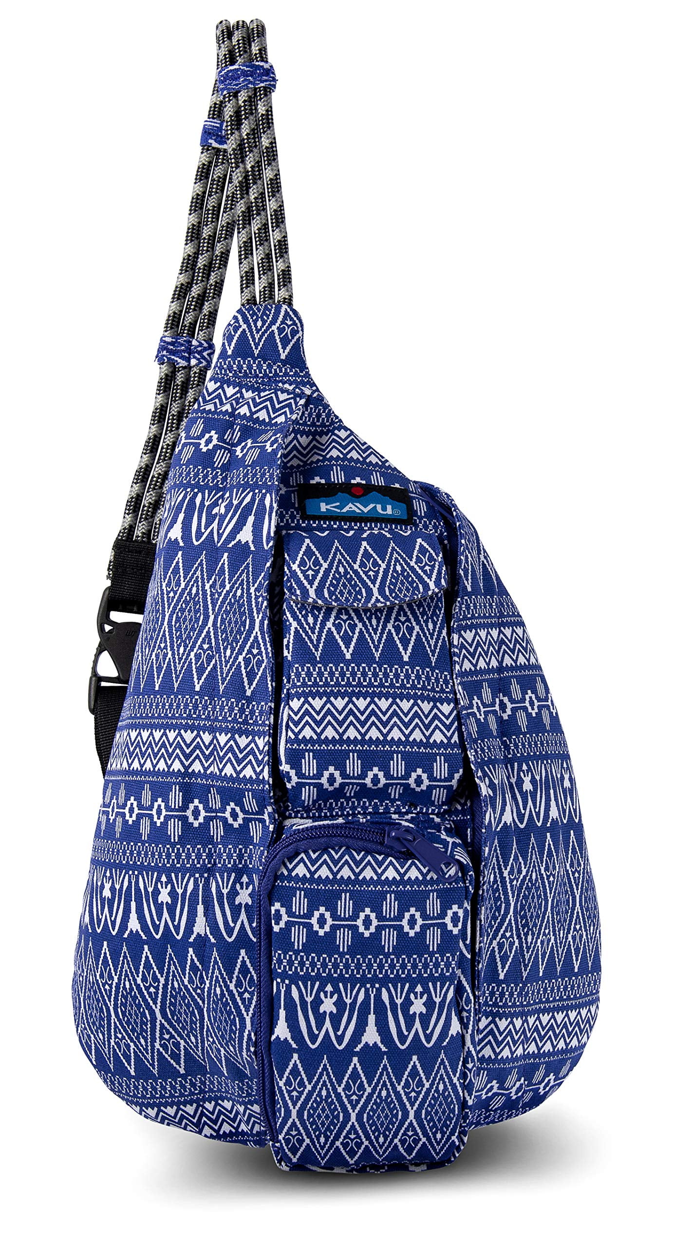 KAVU Mini Rope Bag Cotton Crossbody Sling ​ - Purple Pattern