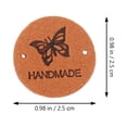 thumbnail image 2 of MasteelfCA 50pcs Handmade Labels Leather Labels Crochet Labels Clothing Labels with Holes, 2 of 8
