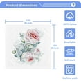 thumbnail image 2 of GZHJMY Flowers Roses Cotton Wash Cloths, Facial Cleansing Cloths Super Soft Absorbent Face Hand Towel Fingertip Towel Washcloths Set of 6, 12 x 12 inch, 2 of 6