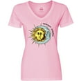 thumbnail image 3 of Inktastic Summer Solstice Sun and Moon Women's V-Neck T-Shirt, 3 of 5