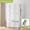 White - 10 Grids, variant on Portable Wardrobe Closet, Large Capacity Clothing Storage Cabinet with Shelves and Hanging Rod, Easy Assembly Freestanding Closet Organizer for Bedroom, Dorm and Rental Living