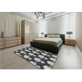 thumbnail image 4 of Ahgly Company Indoor Square Patterned Gray Cloud Gray Area Rugs, 5' Square, 4 of 6