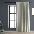 thumbnail image 2 of Exclusive Fabrics  Performance Linen Extrawide Hotel Blackout Curtain (1 Panel) 100 X 96 - Warm White, 2 of 5