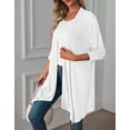 thumbnail image 3 of Cogild Long Open Front Cardigans for Women Comfortable Knitted Layering with Three-Quarter Sleeves Comfort Wear, 3 of 8