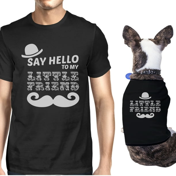 365 Printing Little Friend Mustache Funny Dog Matching Shirts Dog Lover Gifts