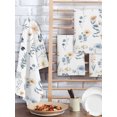 thumbnail image 2 of Blue Yellow Spring Floral Kitchen Dish Towels for Drying Dishes Set of 3, Watercolor Botanical Flowers Waffle Weave Microfiber Hand Tea Bathroom Towels Quick Dry & Absorbent Towel 15.7x23.6, 2 of 7