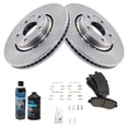 thumbnail image 2 of TRQ Front Posi Ceramic Brake Pad & Rotor Disc Kit w/Chemicals for Mazda CX-5 BKA16700, 2 of 6