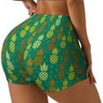 thumbnail image 2 of Qekee Pineapples1 Women Workout Shorts, Sports shorts, Scrunch Butt Lifting Gym Shorts, Breathable Soft - X-Large, 2 of 9