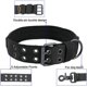 thumbnail image 3 of ZHAOCHENG Collar de perro táctico de nailon, collar de perro de entrenamiento ajustable militar con hebilla de anillo en D de metal doble (negro-XL, 75 cm), 3 of 5