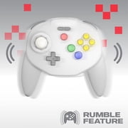 Retro-Bit Tribute 64 Wireless Controller for Nintendo 64, Switch Online, PC, MacOS, RetroPie, Raspberry Pi and Other USB Devices - Classic Gray