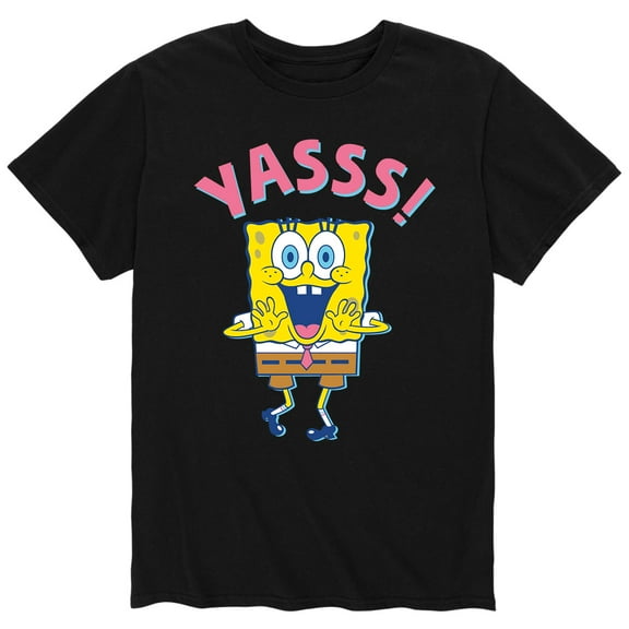 SpongeBob SquarePants - Yassss SpongeBob - Men's Short Sleeve Graphic T-Shirt