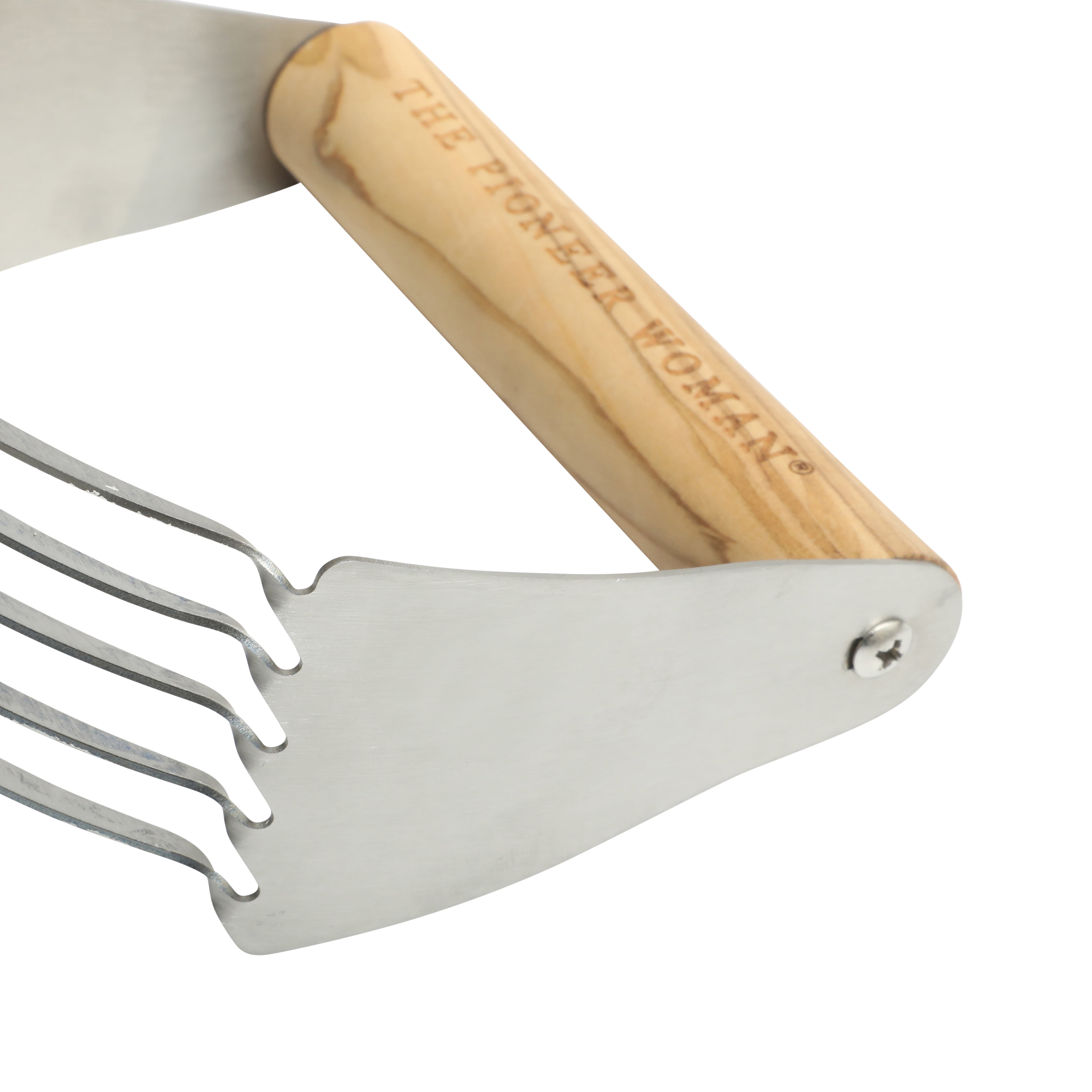 The Pioneer Woman Stainless Steel & Olivewood Pastry Blender