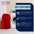 Ultra Essentials Laundry Bag with Strap, Heavy Duty, 30x40" XXLarge