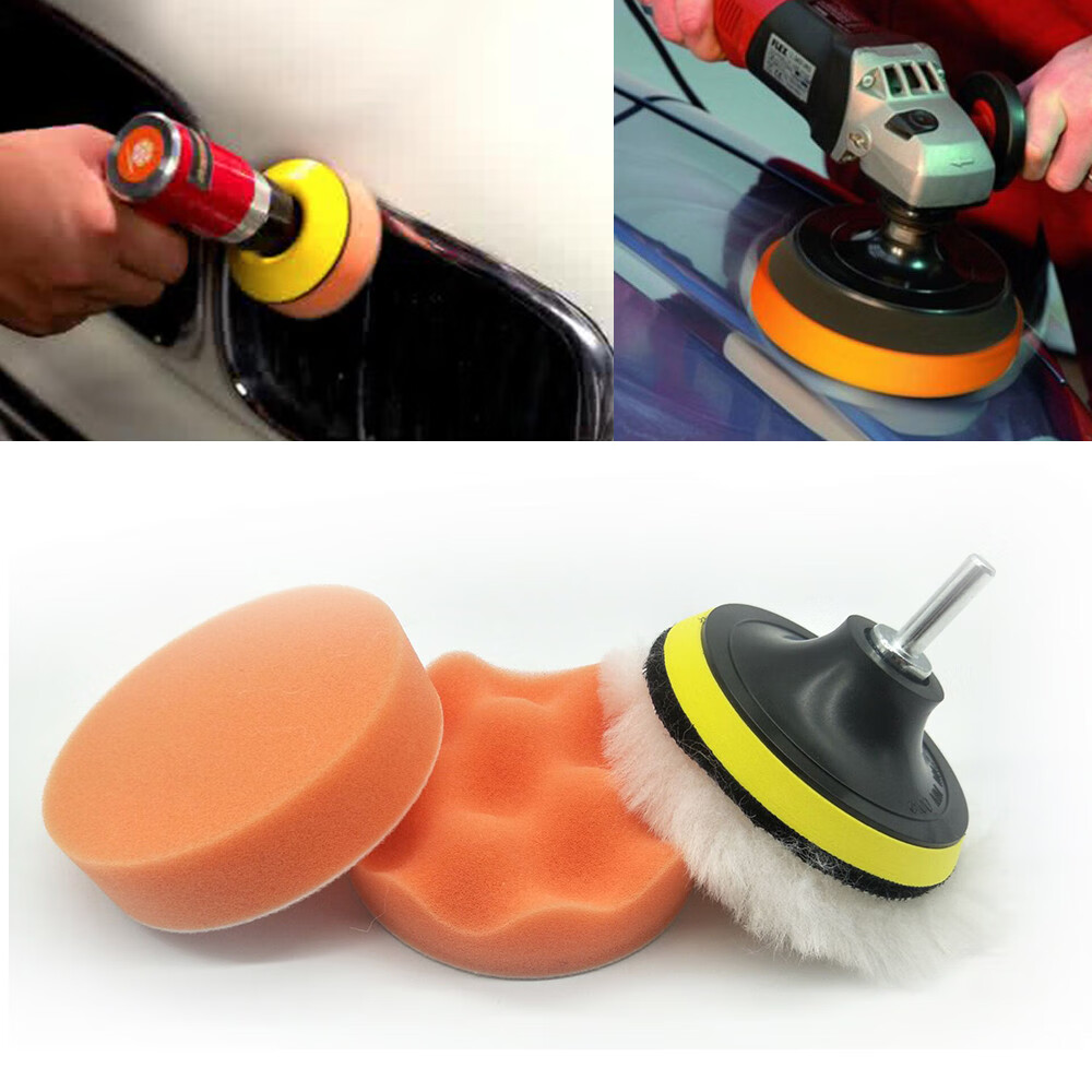 LBS Polish Set Kit Polishing Pad Drill Polisher Gross Car Adapter