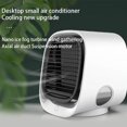 thumbnail image 3 of Aire acondicionado portátil, enfriador de aire personal recargable con 3 velocidades, mini ventilador de aire acondicionado con luz nocturna, ventilador de escritorio silencioso para el hogar, dormito, 3 of 7