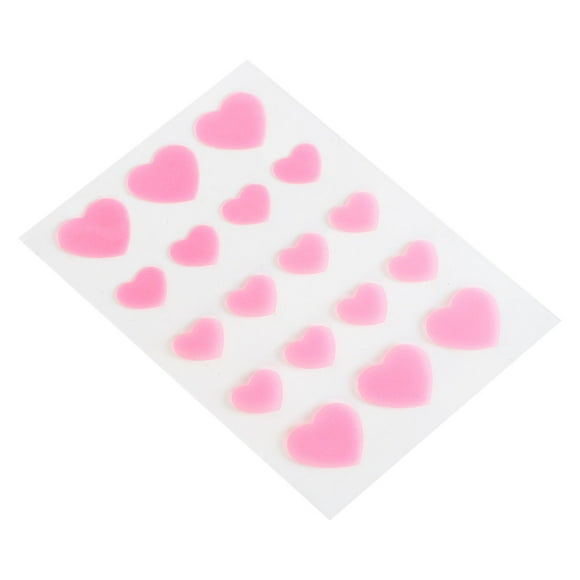 Facial Spot Sticker, Separate Packaging Reusable and Heart Shape 4 Packs 18 Dots Pink Hydrocolloid Patch for Daily Makeup