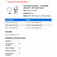 thumbnail image 2 of Fuel Pump Assembly 1 - Compatible with 2013 - 2016 Ford Fusion 2014 2015, 2 of 2