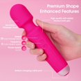 thumbnail image 2 of Personal Massager Handheld Cordless Massager 20 Patterns & 8 Speeds Vibration Levels, IPX6 Waterproof Body Massager for Neck Back Shoulders Legs Feet, Home and Travel Use, 2 of 6