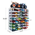 thumbnail image 3 of T2BTHRS Acrylic 8 Ajustable Display Case for Hot Wheels Cars,Hot Wheels Monster Truck, Monster Jam Cars, Matchbox Cars 1:64 Scales Trucks and Cars, 3 of 7