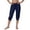 a-56Navy9, variant on FINALGANG Womens Elastic Waist Drawstring Capri Jogger Pants Solid Color With Side Pockets Casual Relaxed Fit For Sports Daily Activities Grey XXL