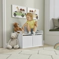 thumbnail image 7 of Evolur Playthings Storage Bench, White, 7 of 7