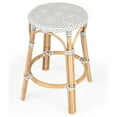thumbnail image 1 of Butler Specialty Company Tobias Rattan Round 24" Counter Stool - White and Gray, 1 of 6