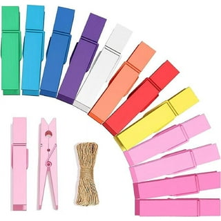 48pcs Small Clothes Pins Baby Shower Clothespin Favors - Clothespins for  Crafts Photos Wooden Paper Picture Clips Little Clothes Pins for Hanging