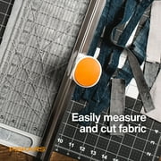Fiskars Rotary Cutter and Ruler Combo - 24 x 6 Fabric Cutter with Gridlines - Craft Supplies