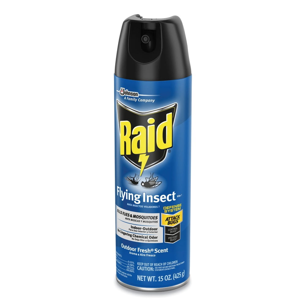 Raid Flying Insect Killer, 15 oz Aerosol, Outdoor Fresh, 12 Cansf
