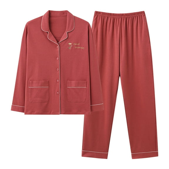 yievot Womens Button Down Pajama Sets 2 Piece Loungewear V Neck Shirt and Pants Casual Cozy Pjs Sleepwear Set