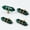 Green, variant on 4 Pack Black Hexagonal Crystal Glass Drawer Knobs Cabinet Hardware for Dresser Kitchen