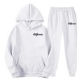 thumbnail image 5 of Men's Tracksuits 2 Piece Oversized Hoodie and Sweatpants Casual Jogging Gym Workout Sweat Suits for Men Athletic Mens Sweatsuit Activewear White S, 5 of 6