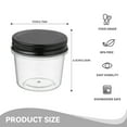 thumbnail image 4 of Novelinks 4 oz Airtight Jars with Black Lids Plastic Food Storage Canister Clear Kitchen Jar Containers for Candy, Cookie, Rice, Coffee Beans, Snacks, Spices,60 Pack, 4 of 9