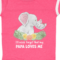 thumbnail image 4 of Inktastic I'll Never Forget That My Papa Loves Me with Cute Elephants Boys or Girls Baby Bodysuit, 4 of 5