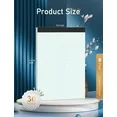 Graph Paper Pads 8.5 x 11, 6 Pack, 4x4 Blue Quad Grid Paper Pad, White Quadrille Pad 8-1/2" x 11", Easy Tears Off, Grid Notebook 8.5 x 11, White 70 GSM Graft Paper, 30 Sheets/Pad