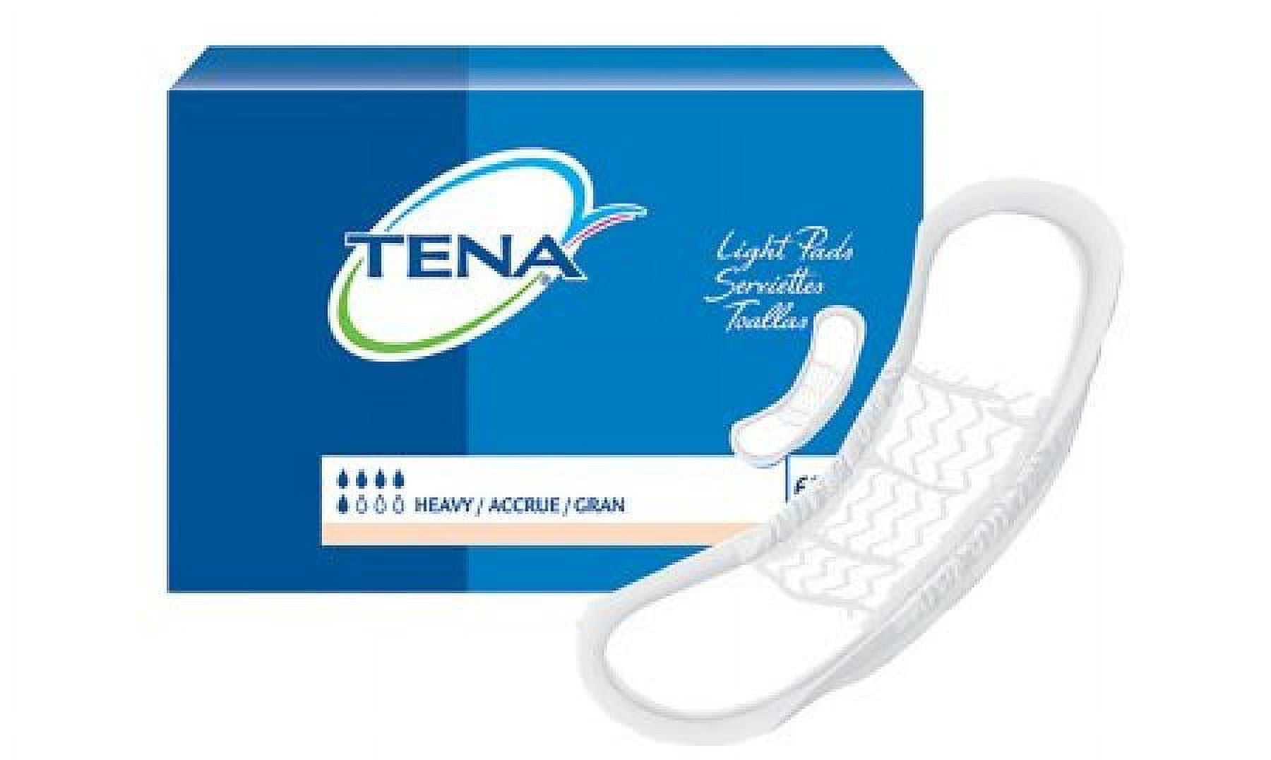 TENA Heavy Incontinence Pad, Unisex, 13 Inch Length, Heavy Absorbency, 60 Count