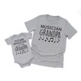 thumbnail image 1 of Musician Grandpa Men's T-Shirt Music Notes Graphic Tee Future Musician Just Like Grandpa Baby Bodysuit Kids Youth Toddler, 1 of 3