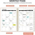 thumbnail image 3 of 2026-2027 Monthly Planner, jun 2026 - jul 2027,large planner 2026-2027  Large Size Agenda, Calendar, 12 Month Tabs, Flexible Plastic Cover, 100 GSM Thick Paper,, 3 of 4