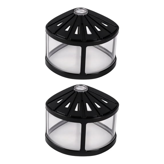 2pcs Desk Display Betta Fish Tanks for Pet Fish with Covered Top and Clear View