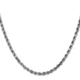 thumbnail image 3 of Leslie's 14K White Gold 4.00mm Diamond-Cut Rope Chain (Weight: 28.63 Grams, Length: 22 Inches), 3 of 5