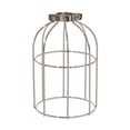 thumbnail image 2 of B&P Lamp® Pendant Light with Clamp-On Bulb Cage Shade, Socket, Cord, and Canopy, Polished Nickel Finish, 2 of 7